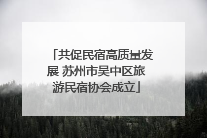 共促民宿高质量发展 苏州市吴中区旅游民宿协会成立