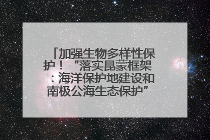 加强生物多样性保护！“落实昆蒙框架：海洋保护地建设和南极公海生态保护”主题论坛将举办