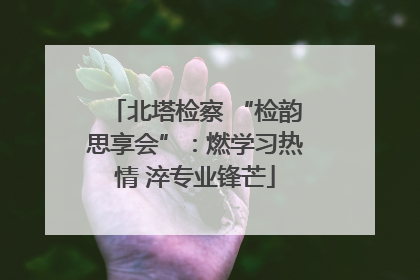 北塔检察 “检韵思享会”：燃学习热情 淬专业锋芒