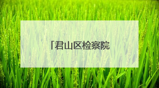 君山区检察院开展“六一”检察开放日活动