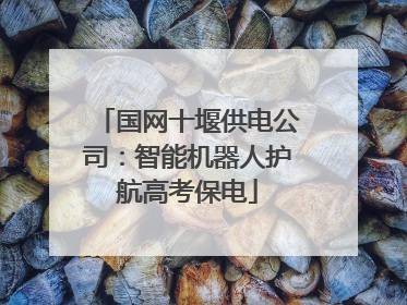 国网十堰供电公司：智能机器人护航高考保电