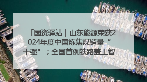 国资驿站｜山东能源荣获2024年度中国炼焦煤销量“十强”；全国首例铁路盖上智慧物流园钢结构主体完工
