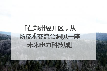 在郑州经开区，从一场技术交流会洞见一座未来电力科技城