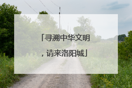 寻溯中华文明，请来洛阳城