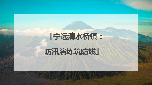 宁远清水桥镇：防汛演练筑防线