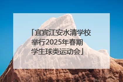 宜宾江安水清学校举行2025年春期学生球类运动会