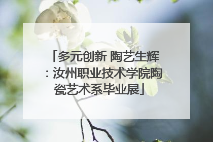 多元创新 陶艺生辉：汝州职业技术学院陶瓷艺术系毕业展