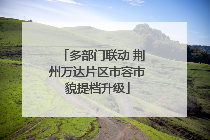 多部门联动 荆州万达片区市容市貌提档升级
