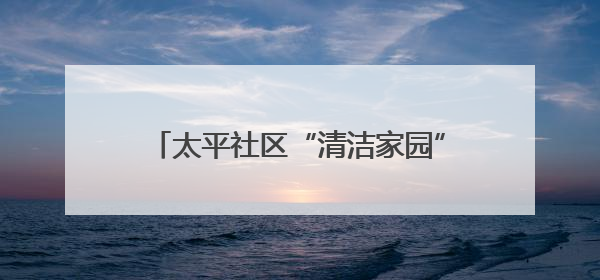 太平社区“清洁家园”在行动 “i武汉i家园”志愿者扮靓社区