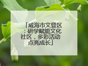 威海市文登区：研学赋能文化社区，多彩活动点亮成长