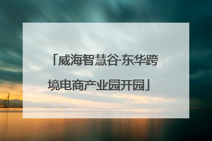 威海智慧谷·东华跨境电商产业园开园