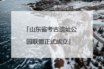 山东省考古遗址公园联盟正式成立