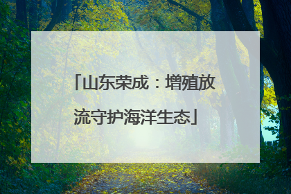 山东荣成：增殖放流守护海洋生态