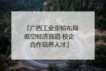 广西工业重镇布局低空经济赛道 校企合作培养人才