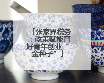 张家界税务：政策赋能育好青年创业“金种子”