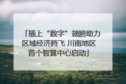 插上“数字”翅膀助力区域经济腾飞 川南地区首个智算中心启动