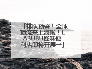 排队预警！全球顶流来上海啦！LABUBU怪味便利店即将开展→