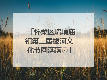 怀柔区琉璃庙镇第三届拔河文化节圆满落幕