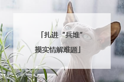 扎进“兵堆”摸实情解难题
