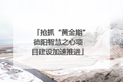 抢抓“黄金期” 德阳智慧之心项目建设加速推进