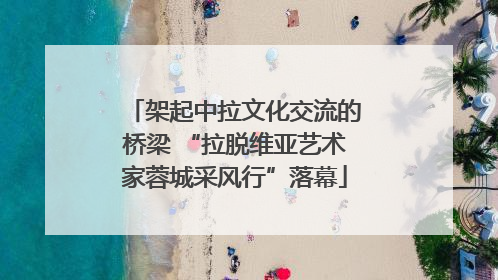 架起中拉文化交流的桥梁 “拉脱维亚艺术家蓉城采风行”落幕