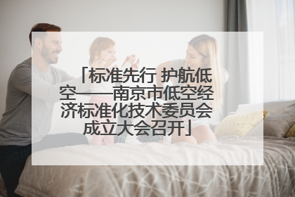 标准先行 护航低空——南京市低空经济标准化技术委员会成立大会召开