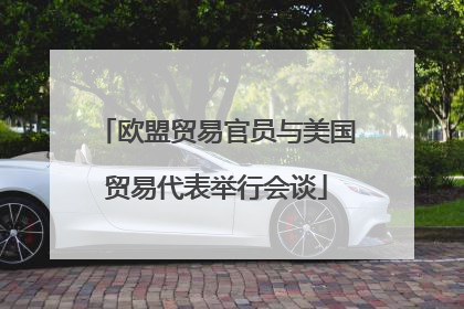 欧盟贸易官员与美国贸易代表举行会谈