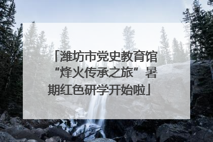 潍坊市党史教育馆“烽火传承之旅”暑期红色研学开始啦