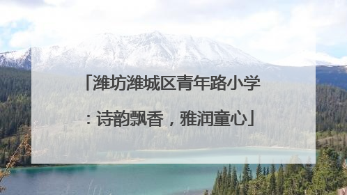 潍坊潍城区青年路小学：诗韵飘香，雅润童心