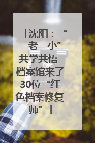 沈阳：“一老一小”共学共悟 档案馆来了30位“红色档案修复师”