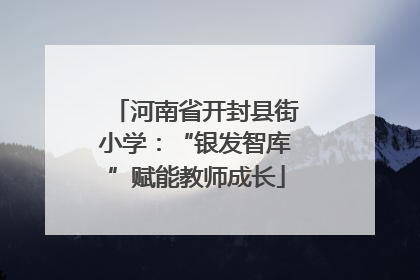 河南省开封县街小学：“银发智库”赋能教师成长