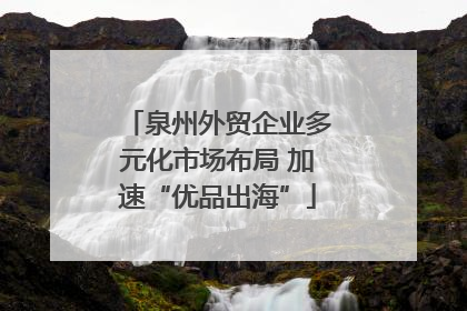 泉州外贸企业多元化市场布局 加速“优品出海”
