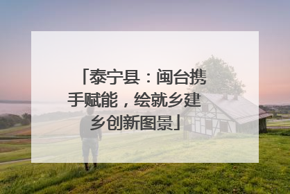泰宁县：闽台携手赋能，绘就乡建乡创新图景