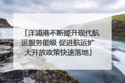 洋浦港不断提升现代航运服务能级 促进航运扩大开放政策快速落地