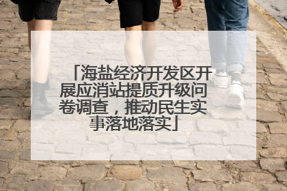 海盐经济开发区开展应消站提质升级问卷调查，推动民生实事落地落实