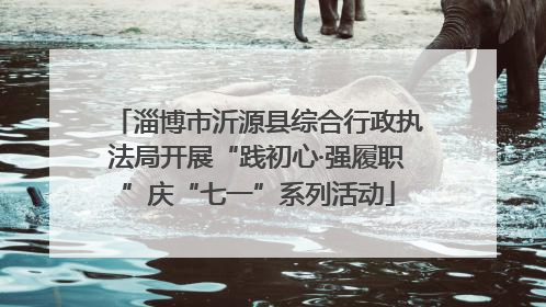 淄博市沂源县综合行政执法局开展“践初心·强履职”庆“七一”系列活动