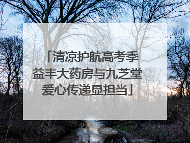 清凉护航高考季 益丰大药房与九芝堂爱心传递显担当