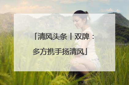 清风头条丨双牌：多方携手扬清风