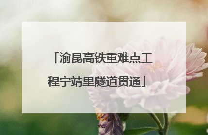 渝昆高铁重难点工程宁靖里隧道贯通