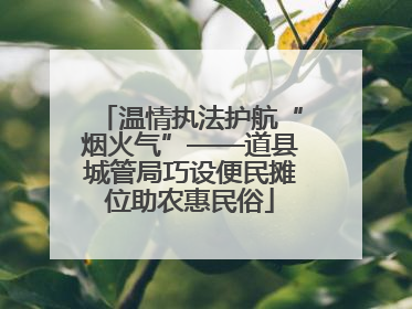 温情执法护航“烟火气”——道县城管局巧设便民摊位助农惠民俗