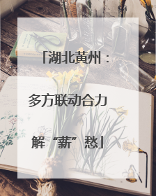 湖北黄州：多方联动合力解“薪”愁