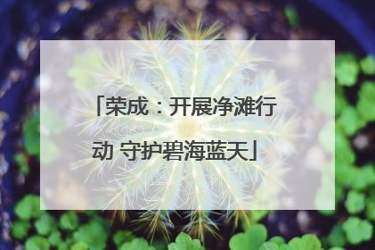 荣成：开展净滩行动 守护碧海蓝天