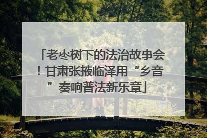 老枣树下的法治故事会！甘肃张掖临泽用“乡音”奏响普法新乐章