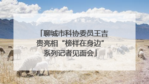 聊城市科协委员王吉贵亮相“榜样在身边”系列记者见面会