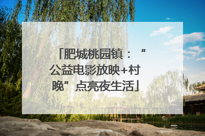 肥城桃园镇：“公益电影放映+村晚”点亮夜生活