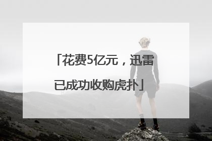 花费5亿元，迅雷已成功收购虎扑