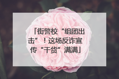 街警校“组团出击”！这场反诈宣传“干货”满满