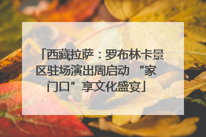 西藏拉萨：罗布林卡景区驻场演出周启动 “家门口”享文化盛宴