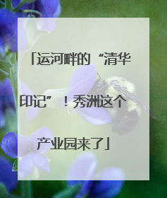 运河畔的“清华印记”！秀洲这个产业园来了