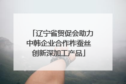 辽宁省贸促会助力中韩企业合作柞蚕丝创新深加工产品